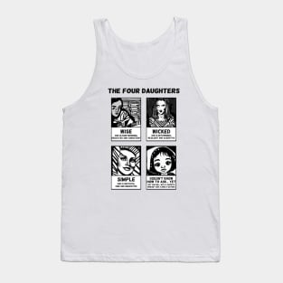 The Four Daughters - A Feminist Interpretation of the Four Sons in the Passover Hagaddah Tank Top